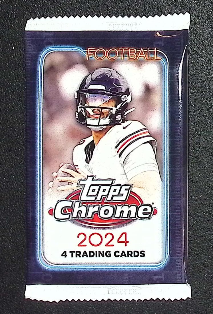 2024 Topps Chrome Football Cards BLASTER Box Pack Drake Maye, Jayden Daniels Rookie Card: Topps Football NFL Trading & Sports Cards, Rookie Cards in this Set Are Drake Maye Jayden Daniels, Bo Nix, JJ McCarthy, Marvin Harrison Jr, Refractors, Prism Refractors, X-Fractors, Sports Cards for S