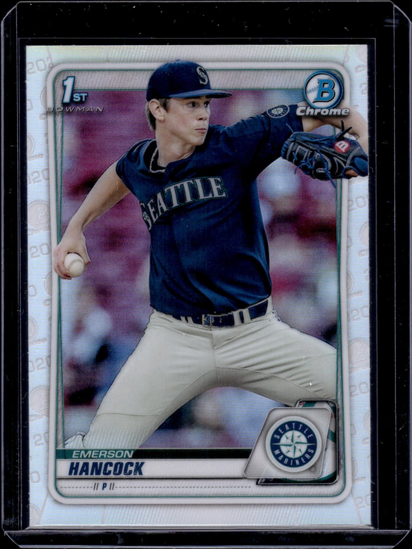 Emerson Hancock 1st Bowman Refractor 2020 Bowman Chrome Draft #BD-12 Mariners (1 of 2)