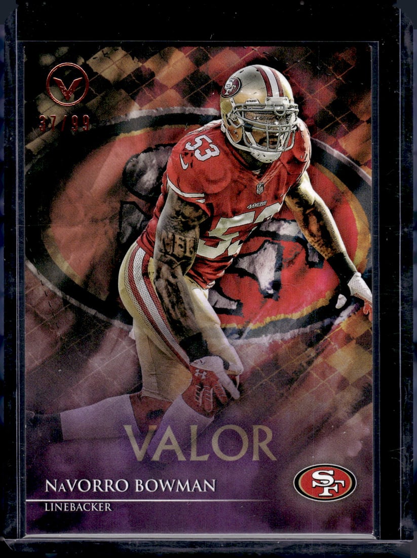 NaVorro Bowman Valor /99 2014 Topps Valor #104 San Francisco 49ers: Topps Football NFL Trading Sports Cards, Sports Cards for Sale Near Me, Super Bowl & Hall of Fame Player Cards, Resurgence, Composite, SP, SSP, Valuable Auction Memorabilia Lots For Sale On Line