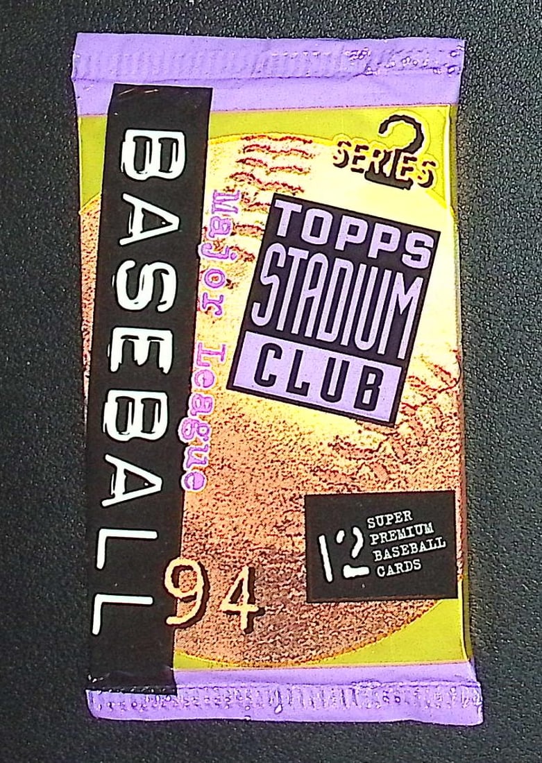 1994 Topps Stadium Club Series 2 Vintage Baseball Retail Box Wax Pack: Vintage Valuable Topps Baseball MLB Trading & Sports Cards, Robin Yount, George Brett, Rickey Henderson, Nolan Ryan, Old Sports Cards for Sale Near Me, World Series & hall of Fame Players, Auction Mem