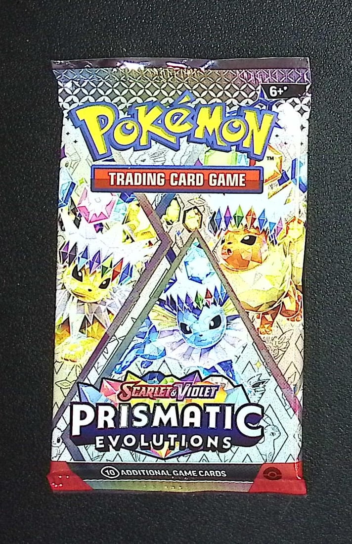 2025 Pokemon Scarlet & Violet Prismatic Evolutions 10 Card Booster Pack Charizard (1 of 1)