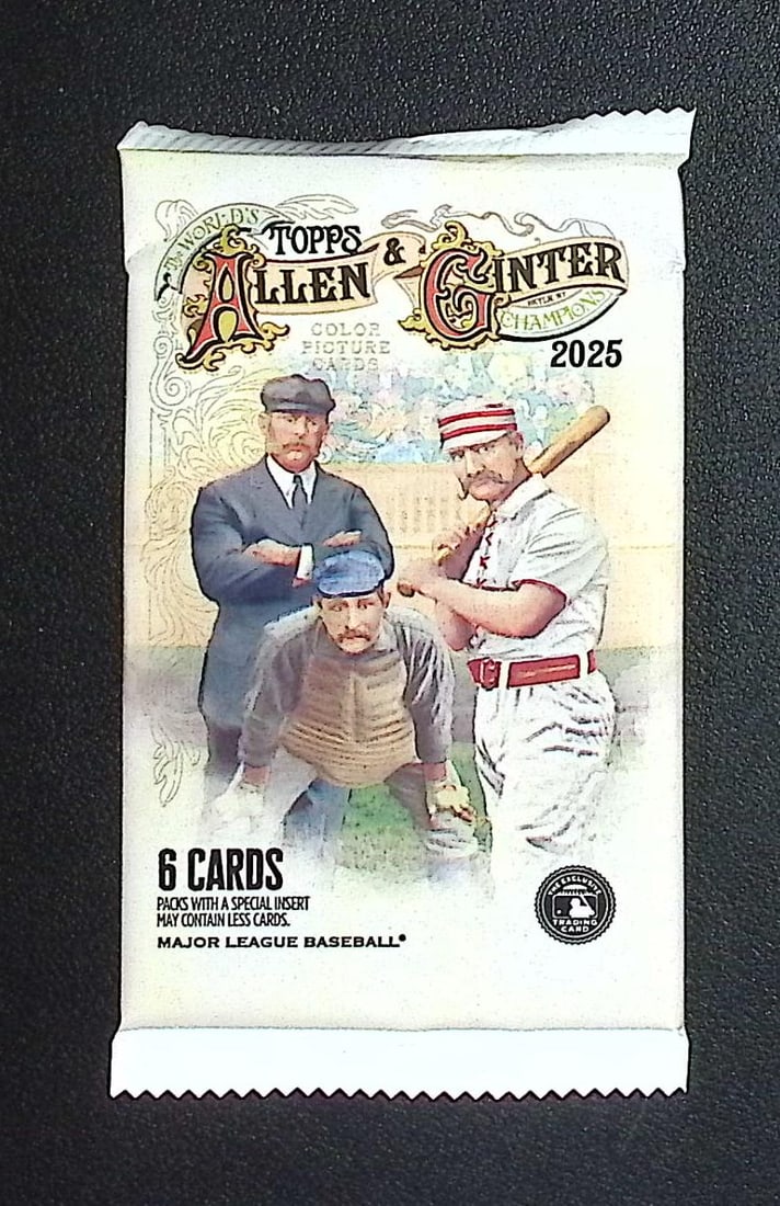 2025 Topps Allen & Ginter Baseball BLASTER BOX PACK - MLB Trading Cards: Factory Sealed Topps Baseball MLB Trading & Sports Cards, Rookie Cards in this set are James Wood, Dylan Crews, Speckled, SP, SSP, Variations, Autographs, Chrome, Refractors, Sports Cards for Sale Nea