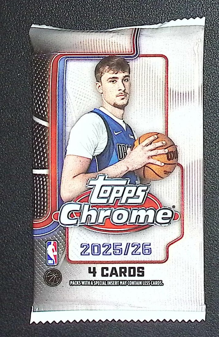 2025 Topps Chrome Basketball BLASTER BOX PACK - Cooper Flagg Rookie Card: Topps Chrome Basketball NBA Trading & Sports Cards, Victor Wembanyama, Brandon Miller, Amen Thompson, Scoot Henderson, Ausar Thompson, Autographs, Signatures, Green Topps Logo Refractor, Auction Lots 