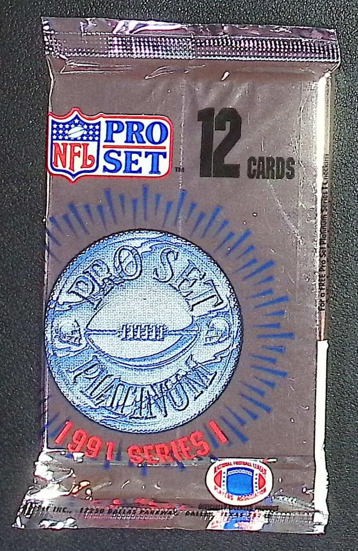 1991 Pro-Set PLATINUM SERIES 1 Football Retail Box Pack Football Cards Sports Cards (1 of 1)