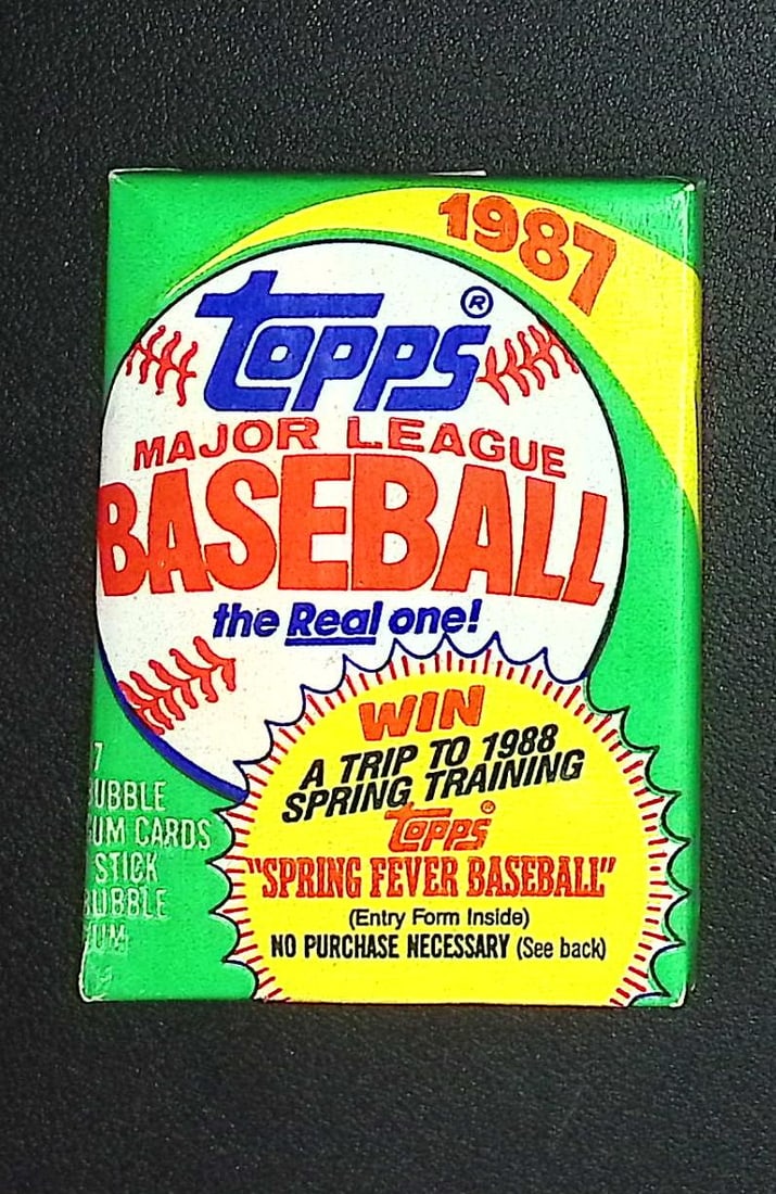 1987 Topps Series 1 Vintage Baseball Cards Retail Box Wax Pack Sports Card: Topps Vintage Rookie Baseball MLB Trading & Sports Cards, Old Baseball and Sports Cards For Sale Near Me, World Series Players, Hall of Fame Stars, Nolan Ryan & Mark McGwire Record Breaker, Don Mattin
