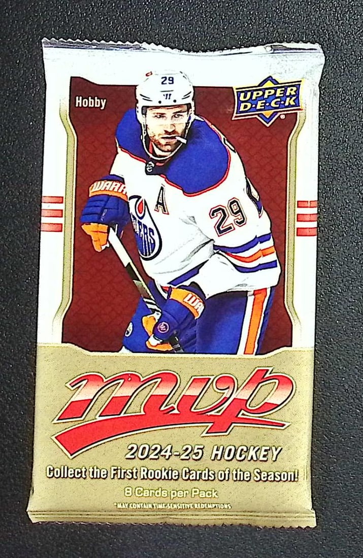 2024-25 Upper Deck MVP Hockey Cards HOBBY BOX PACK Sports Cards: Upper Deck MVP Hockey NHL Trading & Sports Cards, Stanley Cup Winners & Hall of Fame Players, Connor McDavid, Alex Ovechkin, Sports Cards for Sale Near Me, Auction Lots for Sale on Line