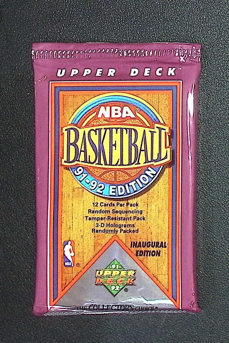 1991-92 Upper Deck Inaugural Edition Basketball Retail Box Wax Pack (1 of 1)