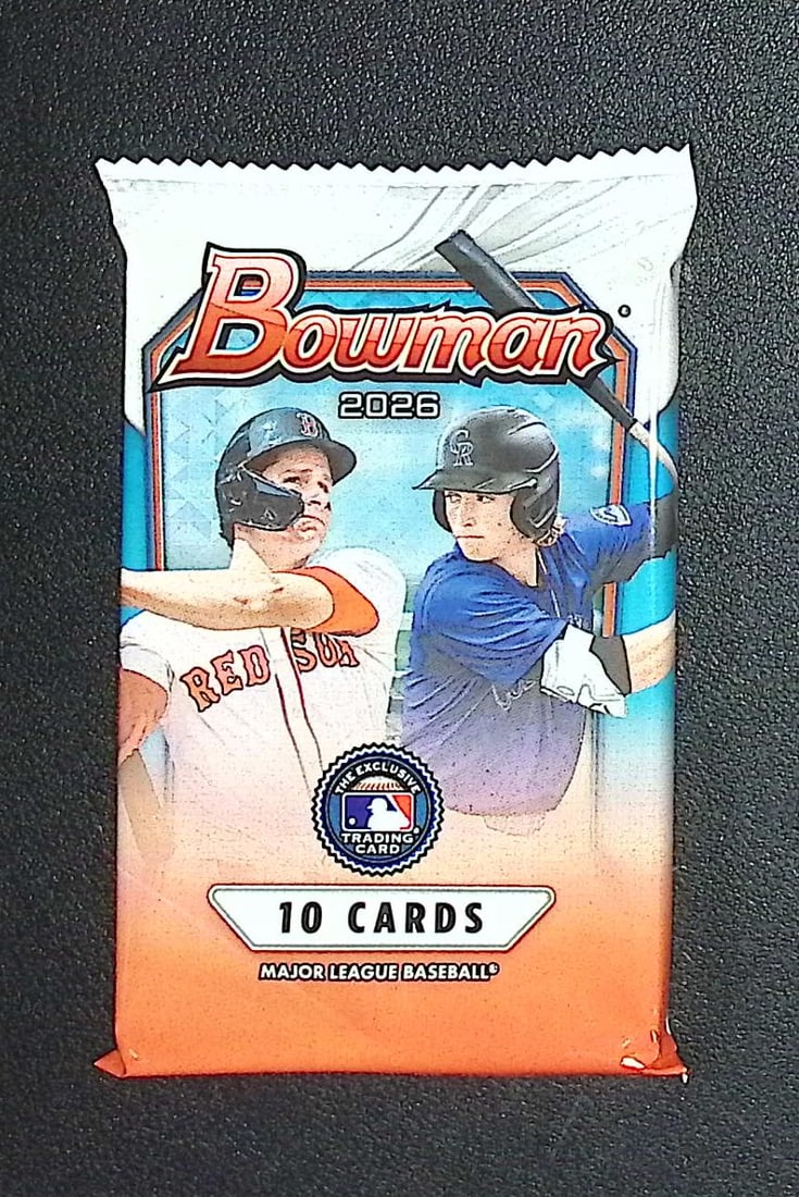 2026 Bowman Baseball Cards BLASTER BOX PACK, Roman Anthony Rookie Card, Konnor Griffin Prospect (1 of 1)