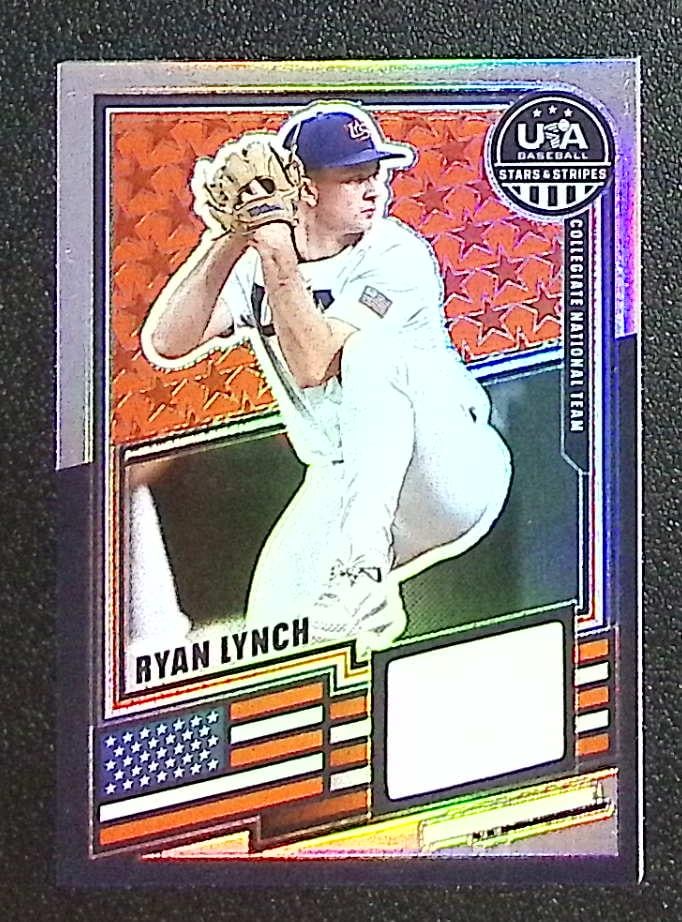 Ryan Lynch Silver Prizm Patch 2026 USA Baseball Stars & Stripes #USA-RL: Panini Baseball MLB Trading & Sports Cards, Sports Cards for Sale Near Me, Prizm, Mosaic, Select, SP, SSP, Auction Memorabilia Lots for Sale On Line, World Series & Hall of Fame Players