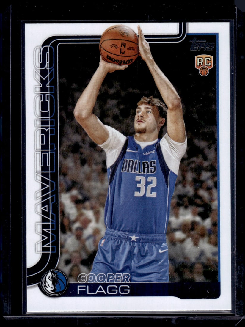 Cooper Flagg Rookie Card 2025-26 Topps #201 Dallas Mavericks (1 of 2)