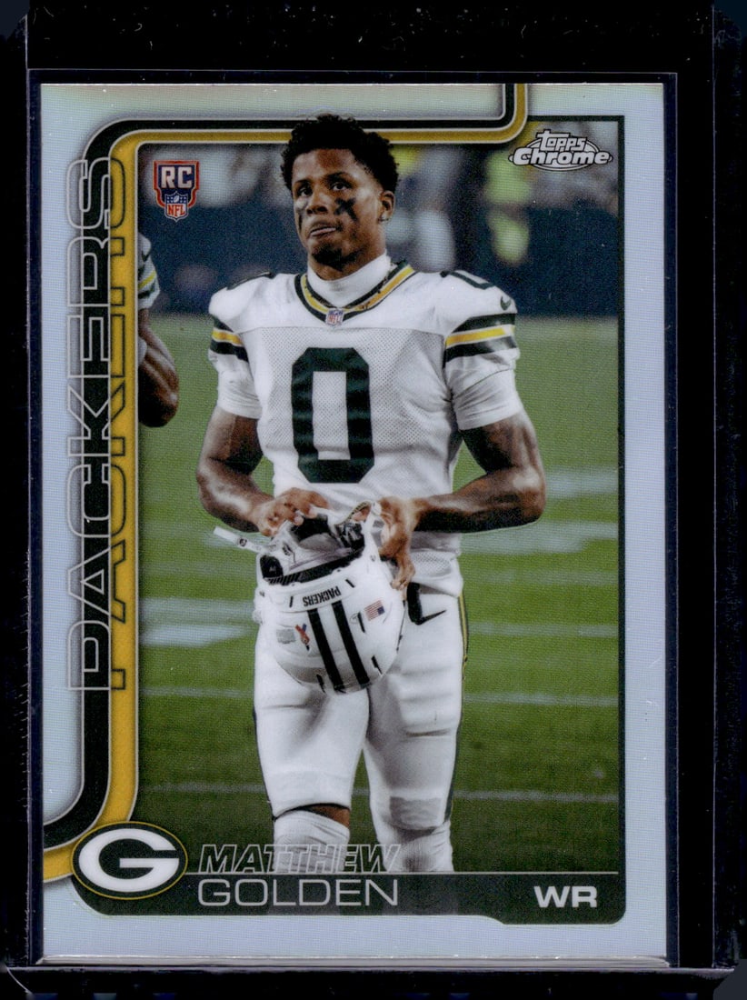 Matthew Golden Rookie Card Image Variation Refractor SP 2025 Topps Chrome #333: Topps Chrome Football NFL Trading Sports Cards, Sports Cards for Sale Near Me, Super Bowl & Hall of Fame Player Cards, Resurgence, Composite, SP, SSP, Valuable Auction Memorabilia Lots For Sale On Lin