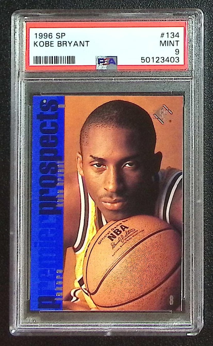 Kobe Bryant Rookie Card 1996-97 Upper Deck SP #134 PSA 9 Los Angeles Lakers: Upper Deck Basketball NBA Trading & Sports Cards, Sports Cards for Sale Near Me, Chrome, Refractor, SP, SSP, Valuable Auction Memorabilia Lots Sold On Line, NBA Championship & Hall of Fame Player Card