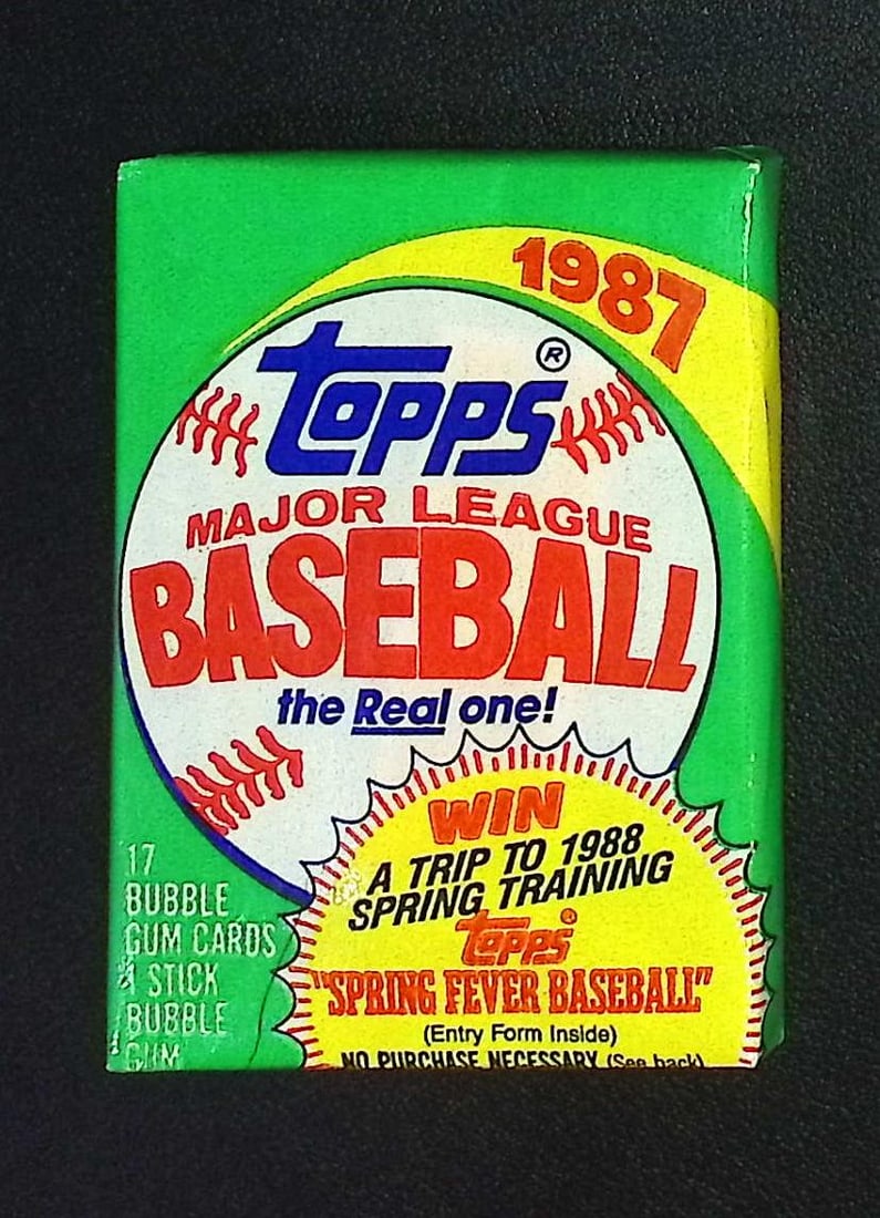 1987 Topps Series 1 Vintage Baseball Cards Retail Box Wax Pack Sports Card: Topps Vintage Rookie Baseball MLB Trading & Sports Cards, Old Baseball and Sports Cards For Sale Near Me, World Series Players, Hall of Fame Stars, Nolan Ryan & Mark McGwire Record Breaker, Don Mattin