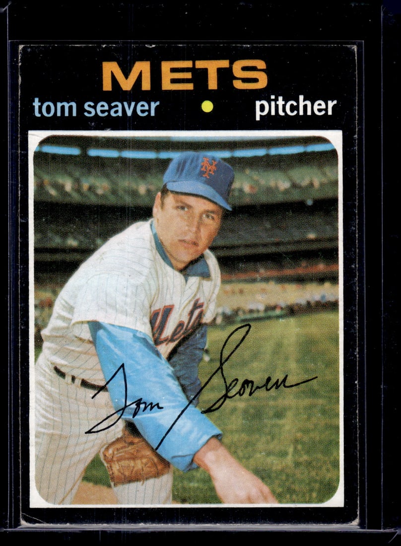 Tom Seaver 1971 Topps #160 New York Mets Vintage Baseball Card (1 of 2)