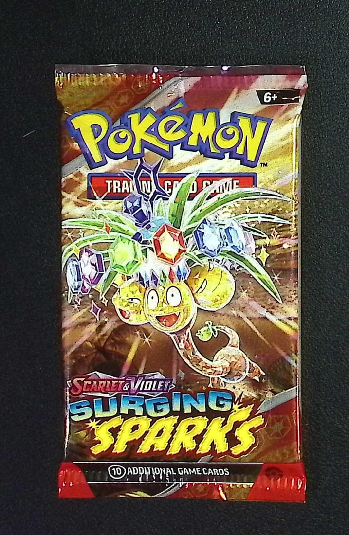 Pokemon Scarlet & Violet Surging Sparks 10 Card TCG Booster Pack, Charizard, Pikachu, Holo: Pokemon Trading Card Game Cards, Charizard, Pikachu, Mewto, EX, Referse Holo, Holo Rare Cards, Secret Rare Cards, Full Art Cards, Evee, 3 Stars Ultra Rare Cards, Double Rare, Illustration Rare, Specia