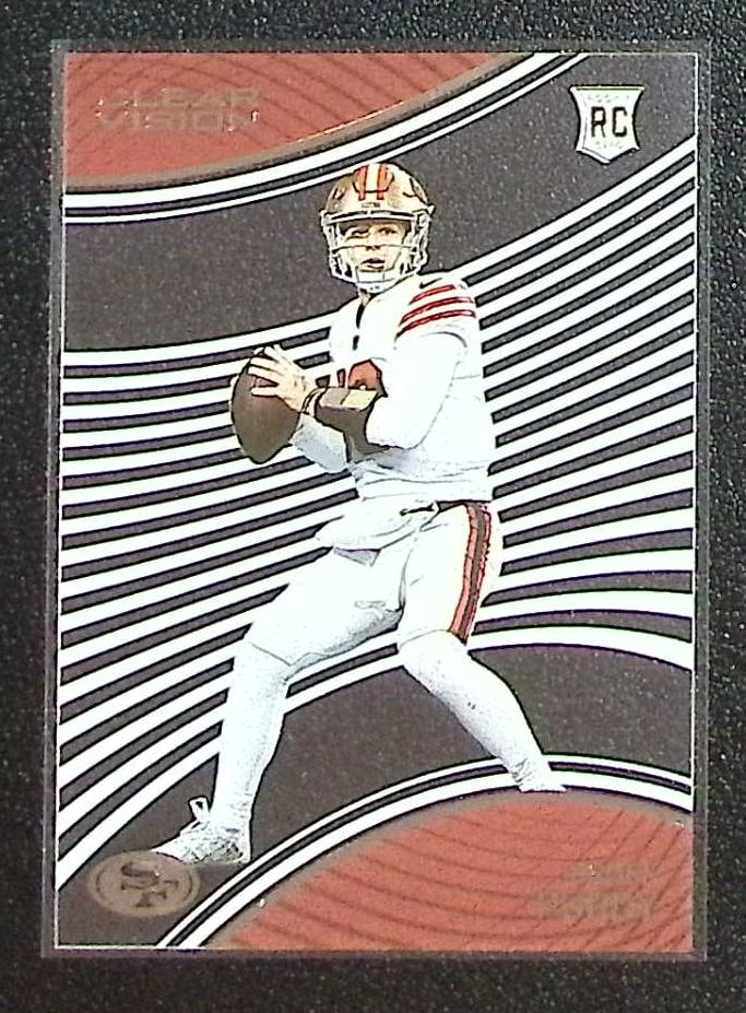 Brock Purdy Rookie Card Acetate 2022 Chronicles Clear Vision #CVR-8 San Francisco 49ers: Panini Select, Prizm, Mosaic, Contenders, Zenith, Phoenix, Illusions, Absolute, Rookie NFL Sports Trading Cards, SP, SSP, Cards, Football Cards for Sale Near Me, Superbowl & Hall of Fame Player Cards,