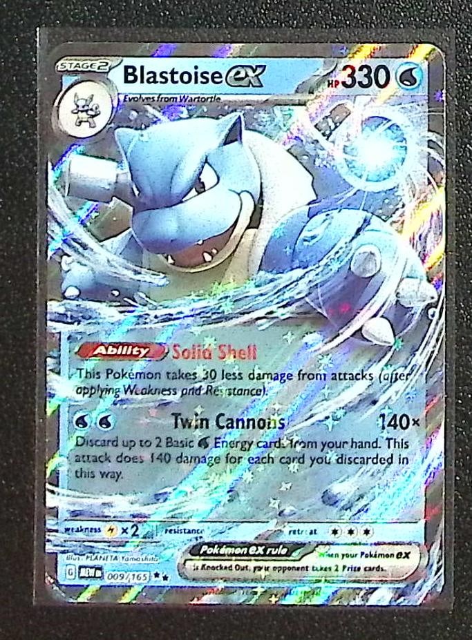 Pokemon Scarlet & Violet 151 Blastoise Ex #9: Pokemon Trading Card Game Cards, Charizard, Pikachu, Mewtwo, Reverse Holo, Holo Rare, Secret Rare Cards, Full Art Cards, Eevee, Ultra Rare Card, Illustration Rare, Special Illustration Rare SIR