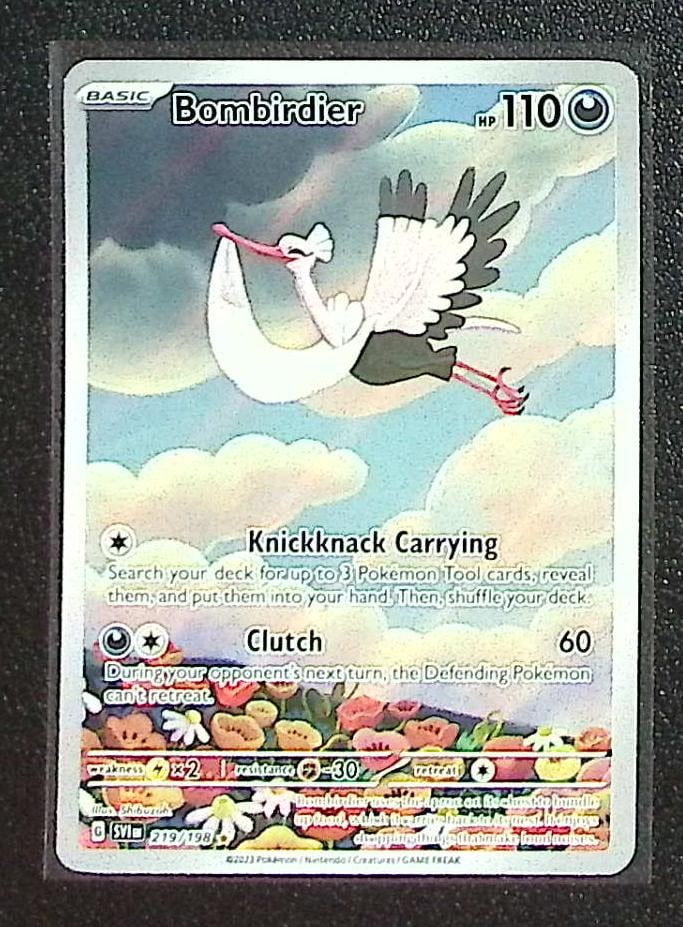 Pokemon Scarlet & Violet Base Set Bombirdier Illustration Rare #219: Pokemon Trading Card Game Cards, Charizard, Pikachu, Mewtwo, Reverse Holo, Holo Rare, Secret Rare Cards, Full Art Cards, Eevee, Ultra Rare Card, Illustration Rare, Special Illustration Rare SIR