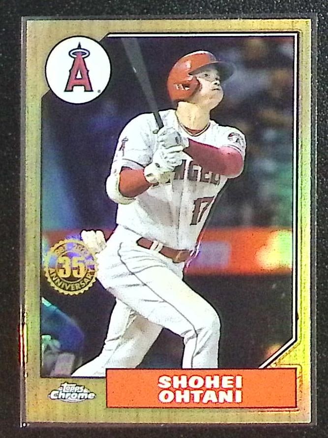 Shohei Ohtani 35th Anniversary 2022 Topps Chrome #87BC-2 Angels, Dodgers: Topps Baseball MLB Trading & Sports Cards, Sports Cards for Sale Near Me, World Series & Hall of Fame Players Memorabilia, Refractors, X-Fractors, Numbered, SP, SSP, Valuable Auction Memorabilia Lots 