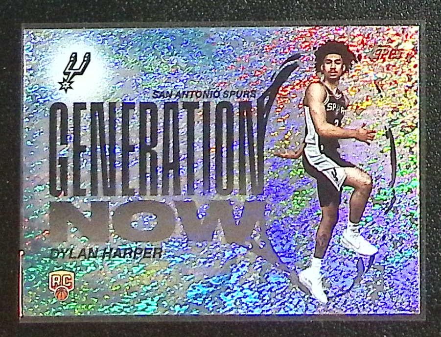 Dylan Harper Rookie Card Generation Now Holo Foil 2025-26 Topps #GN-2 Spurs: Topps Basketball NBA Trading & Sports Cards, Sports Cards for Sale Near Me, Chrome, Refractor, SP, SSP, Valuable Auction Memorabilia Lots Sold On Line, NBA Championship & Hall of Fame Player Cards