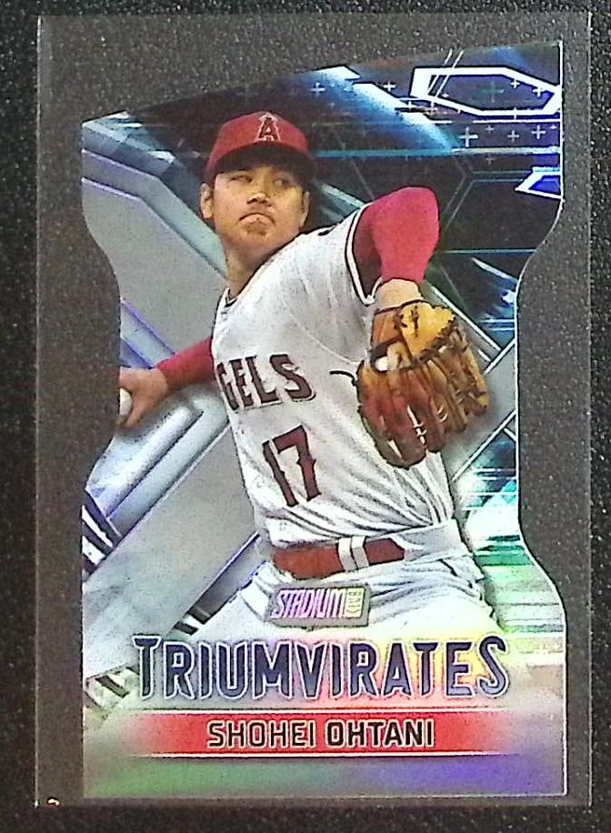 Shohei Ohtani Triumvirates Die Cut 2023 Topps Stadium Club #T-25 Angels, Dodgers: Topps Baseball MLB Trading & Sports Cards, Sports Cards for Sale Near Me, World Series & Hall of Fame Players Memorabilia, Refractors, X-Fractors, Numbered, SP, SSP, Valuable Auction Memorabilia Lots 