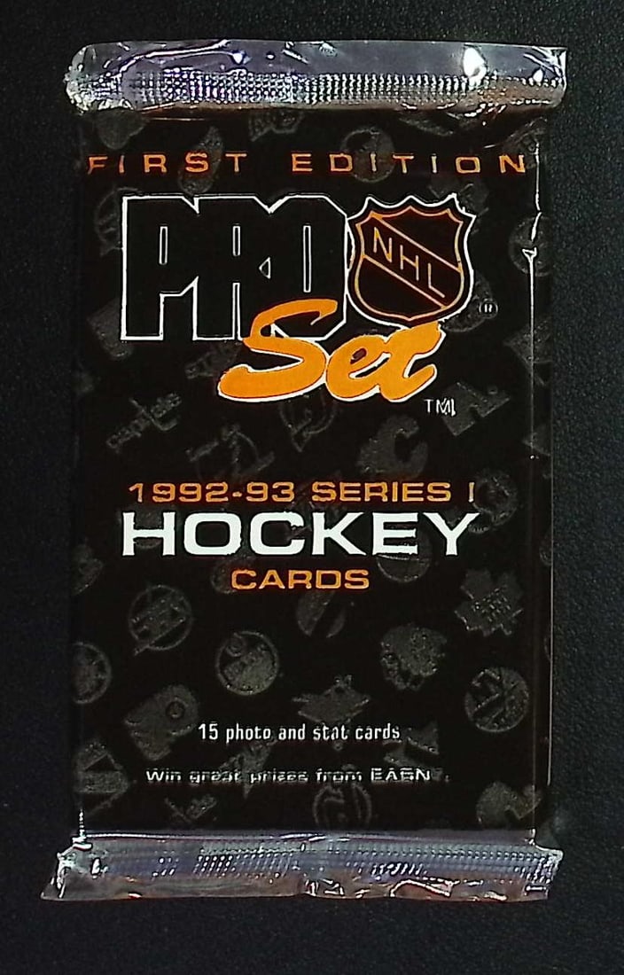 1992-93 Pro Set Series 1 Vintage Hockey Card Factory Sealed Retail Box Pack Sports Cards: Pro Set Vintage Hockey NHL Trading & Sports Cards, Brett Hull, Ray Bourque, Patrick Roy, Mario Lemieux, Wayne Gretzky, Sports Cards for Sale Near Me, Auction Lots for Sale on Line, Stanley Cup Winners