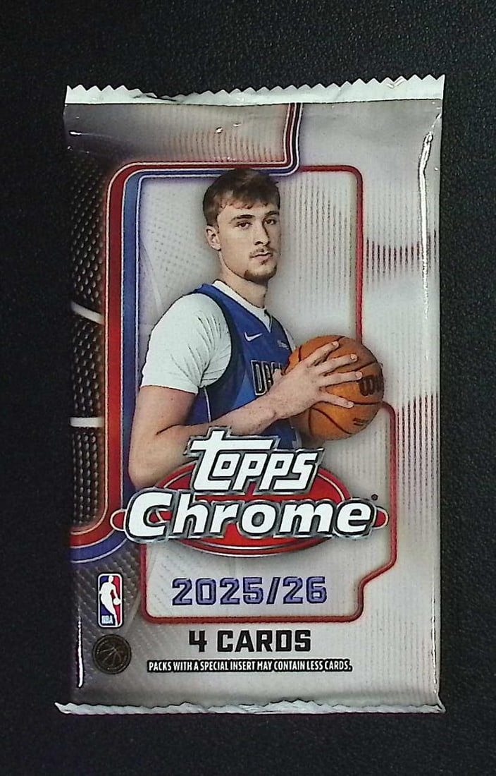 2025 Topps Chrome Basketball BLASTER BOX PACK - Cooper Flagg Rookie Card: Topps Chrome Basketball NBA Trading & Sports Cards, Victor Wembanyama, Brandon Miller, Amen Thompson, Scoot Henderson, Ausar Thompson, Autographs, Signatures, Green Topps Logo Refractor, Auction Lots 