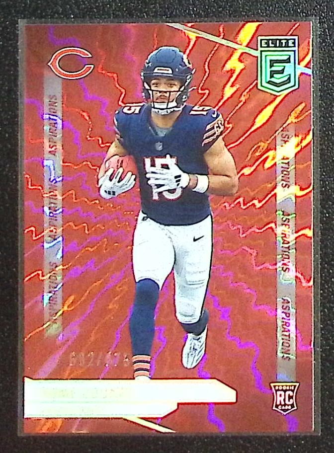Rome Odunze Rookie Card Aspirations Red /875 2024 Donruss Elite #103 Chicago Bears: Panini Select, Prizm, Mosaic, Contenders, Zenith, Phoenix, Illusions, Absolute, Rookie NFL Sports Trading Cards, SP, SSP, Cards, Football Cards for Sale Near Me, Superbowl & Hall of Fame Player Cards,