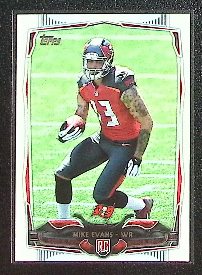 Mike Evans Rookie Card 2014 Topps #387 Tampa Bay Buccaneers: Topps Football NFL Trading Sports Cards, Sports Cards for Sale Near Me, Super Bowl & Hall of Fame Player Cards, Resurgence, Composite, SP, SSP, Valuable Auction Memorabilia Lots For Sale On Line