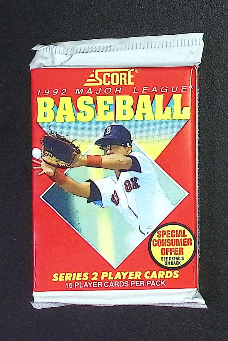 1992 Score Series 2 Vintage Baseball Cards Retail Box Pack, Sports Cards (1 of 1)