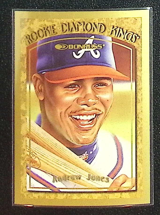 Andruw Jones Rookie Diamond Kings /10000 1997 Donruss #1 Atlanta Braves (1 of 2)