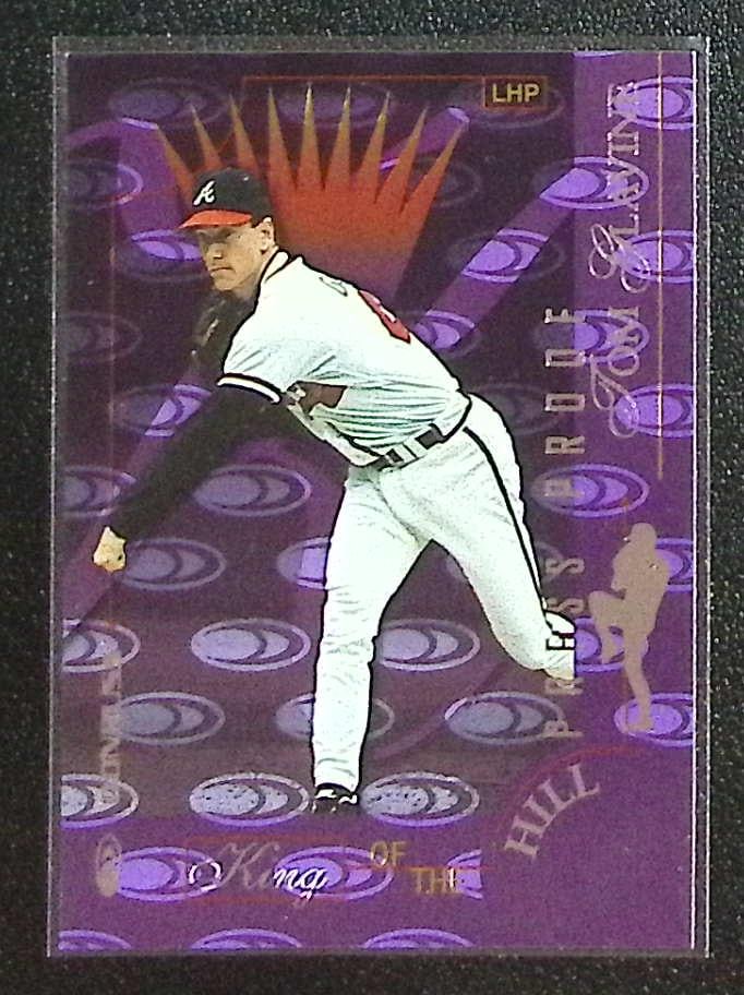 Tom Glavine Press Proof King of the Hill 1997 Donruss #429 Atlanta Raves: Donruss Baseball MLB Trading & Sports Cards, Sports Cards for Sale Near Me, Prizm, Mosaic, Select, SP, SSP, Auction Memorabilia Lots for Sale On Line, World Series & Hall of Fame Players, Diamond King