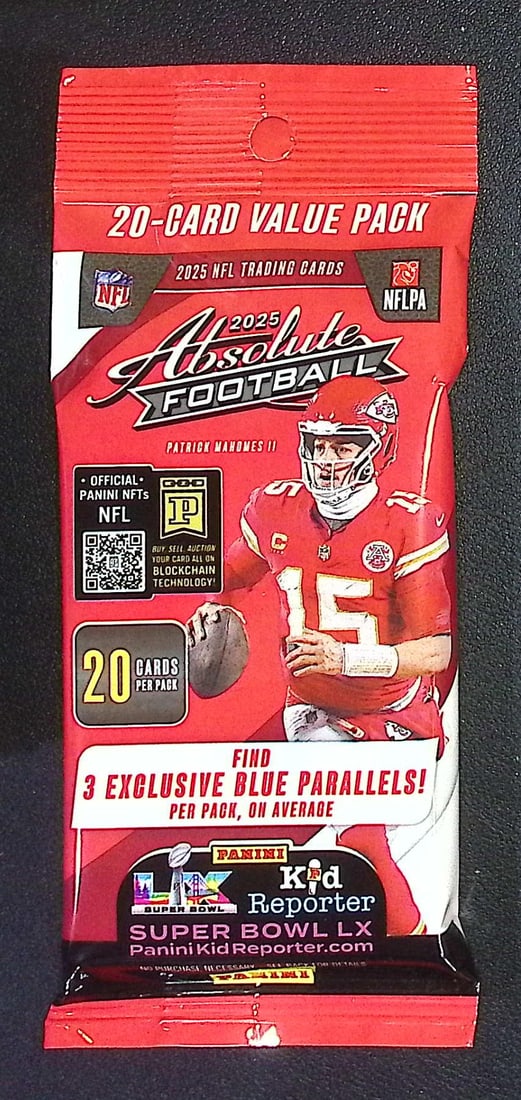 2025 Panini Absolute Football HANGER VALUE PACK- RC: Jaxson Dart, Emeka Egbuka: Panini Rookie Football NFL Trading & Sports Cards, Rookie Cards in This Set are Jaxson Dart, Cam Ward, Shedeur Sanders, Cam Skattebo, Travis Hunter, Football & Sports Cards for Sale Near Me, Silver, W