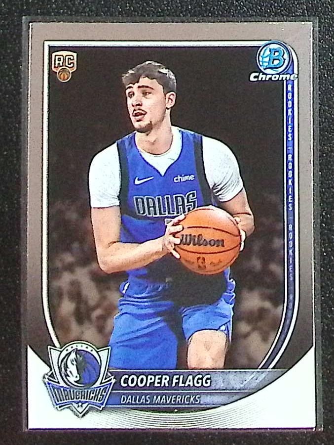 Cooper Flagg Rookie Card 2025-26 Bowman Chrome #BCV-1 Dallas Mavericks: Bowman Chrome Basketball NBA Trading & Sports Cards, Sports Cards for Sale Near Me, Chrome, Refractor, SP, SSP, Valuable Auction Memorabilia Lots Sold On Line, NBA Championship & Hall of Fame Player C
