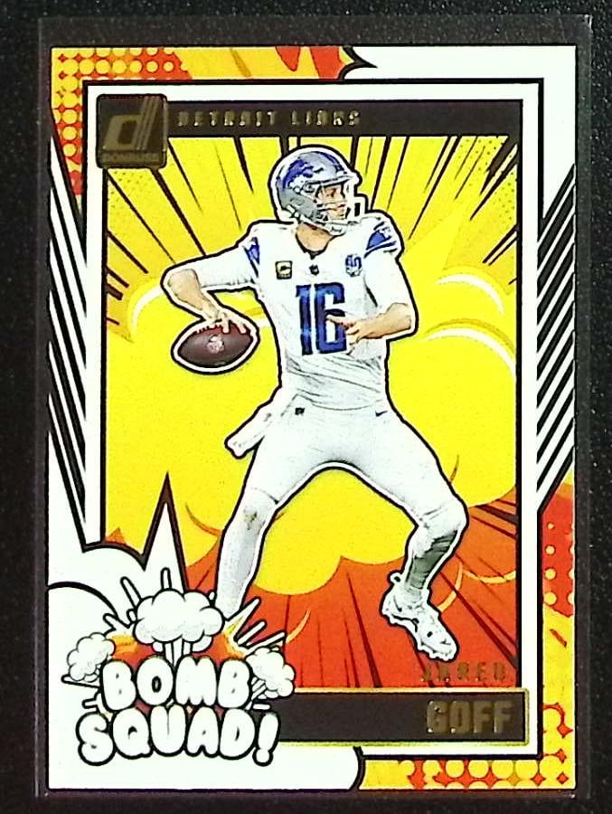 Jared Goff Bomb Squad 2024 Donruss #17 Detroit Lions (1 of 2)