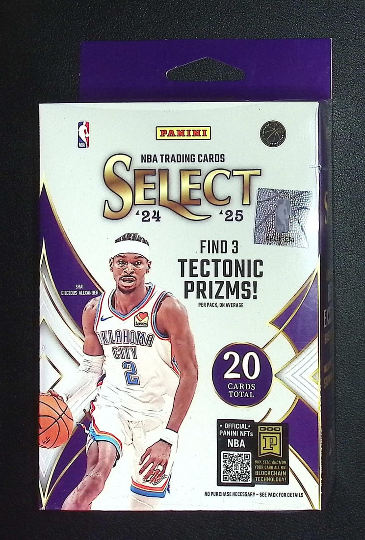 2024-25 Panini Select Basketball Card HANGER BOX: Panini Basketball NBA Trading & Sports Cards, Sports Cards for Sale Near Me, Anthony Edwards, Jayson Tatum, Steph Curry, Panini Numbered Cards, Cracked Ice, Silver Prizm, Auction Lots for Sale on Line