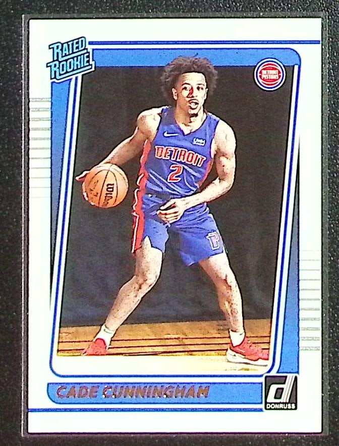 Cade Cunningham Rookie Card 2021-22 Donruss #211 Detroit Pistons: Panini Select, Prizm, Mosaic, Contenders, Revolution, Phoenix, NBA Hoops, Rookie NFL Sports Trading Cards, Silver, SP, SSP, Wave Prizms, Numbered Cards, Basketball sports Cards for Sale Near Me, NBA C