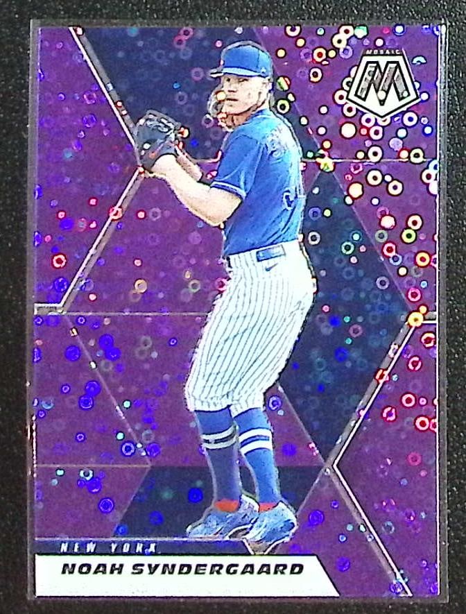 Noah Syndergaard Purple Quick Pitch Prizm /50 2021 Mosaic #57: Panini Baseball MLB Trading & Sports Cards, Sports Cards for Sale Near Me, Prizm, Mosaic, Select, SP, SSP, Auction Memorabilia Lots for Sale On Line, World Series & Hall of Fame Players