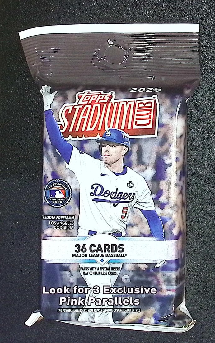 2025 Topps Stadium Club Baseball HANGER VALUE FAT PACK - James Woods & Jacob Wilson, & Dylan Crews: Factory Sealed Topps Baseball MLB Trading & Sports Cards, Rookie Cards in this set are James Wood, Dylan Crews, Speckled, SP, SSP, Variations, Autographs, Chrome, Refractors, 1976 Topps, Sports Cards 
