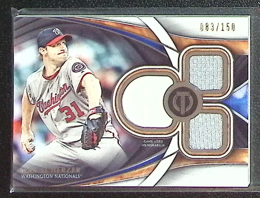 Max Scherzer Game Used Patch /150 2018 Topps Tribute #TTR-MS Nationals: Topps Baseball MLB Trading & Sports Cards, Sports Cards for Sale Near Me, World Series & Hall of Fame Players Memorabilia, Refractors, X-Fractors, Numbered, SP, SSP, Valuable Auction Memorabilia Lots 