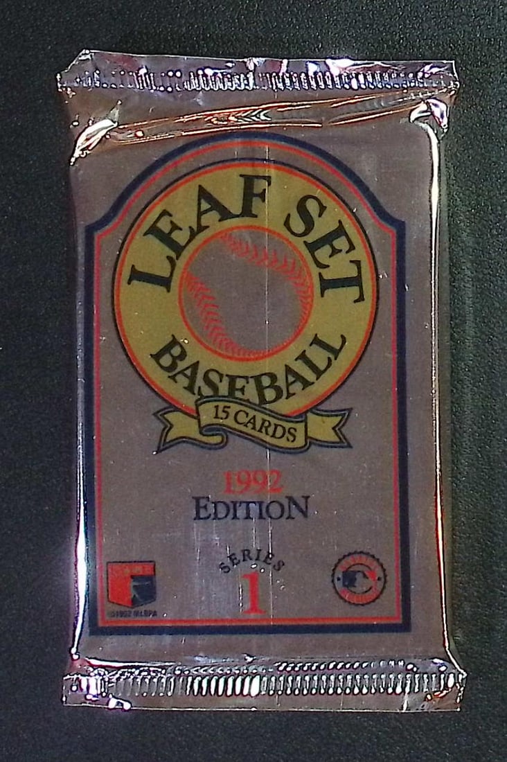 1992 Edition Vintage Leaf Set Series 1 Edition Baseball Retail Box Wax Pack (1 of 1)