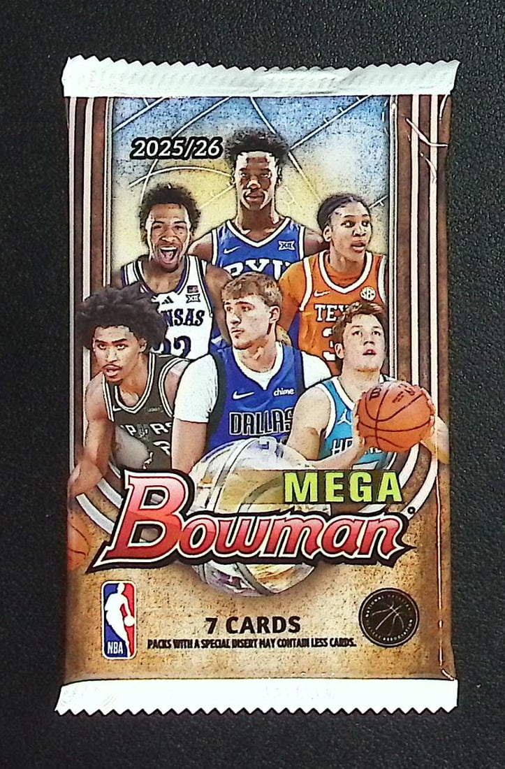 2025-26 Bowman Basketball Mega Box Pack - Cooper Flagg & Kon Knueppel Rookie Cards: Bowman Basketball NBA Trading & Sports Cards, Sports Cards for Sale Near Me, Champion and Hall of Fame Players, Auction Lots for Sale On Line