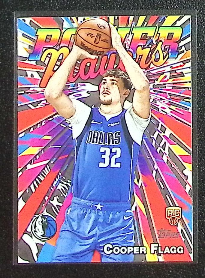 Cooper Flagg Rookie Card Power Players 2025-26 Topps #PP-16 Dallas Mavericks: Topps Baseball MLB Trading & Sports Cards, Sports Cards for Sale Near Me, World Series & Hall of Fame Players Memorabilia, Refractors, X-Fractors, Numbered, SP, SSP, Valuable Auction Memorabilia Lots 