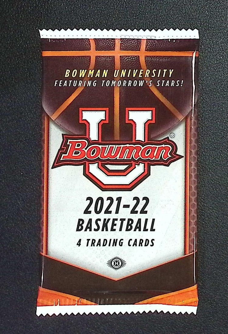2021-'22 Bowman U Basketball Hobby Box Pack: Bowman Basketball NBA Trading & Sports Cards, Sports Cards for Sale Near Me, Champion and Hall of Fame Players, Auction Lots for Sale On Line