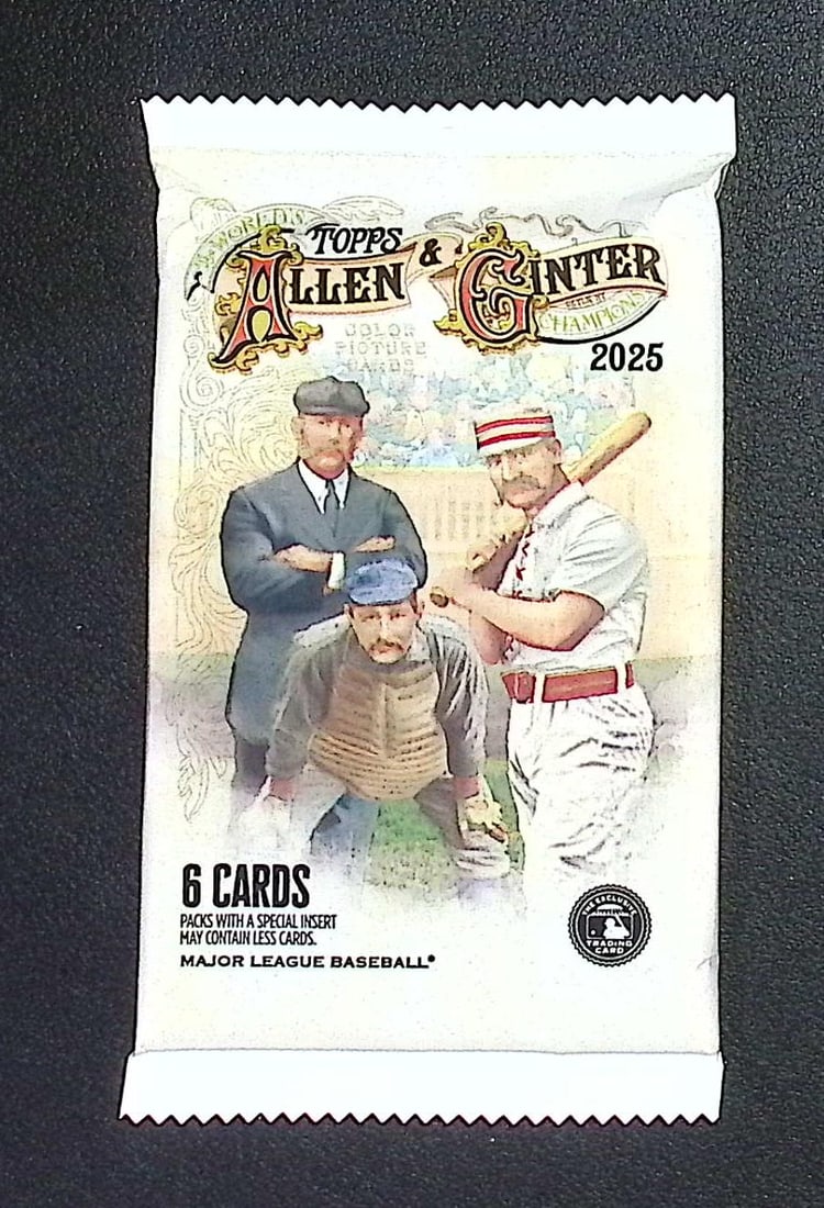 2025 Topps Allen & Ginter Baseball BLASTER BOX PACK - MLB Trading Cards: Factory Sealed Topps Baseball MLB Trading & Sports Cards, Rookie Cards in this set are James Wood, Dylan Crews, Speckled, SP, SSP, Variations, Autographs, Chrome, Refractors, Sports Cards for Sale Nea