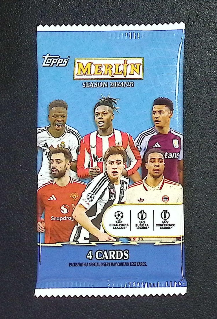 2024-25 Topps Merlin Soccer Factory Sealed Blaster Box Pack: Champion's, Europa, & Conference (1 of 1)