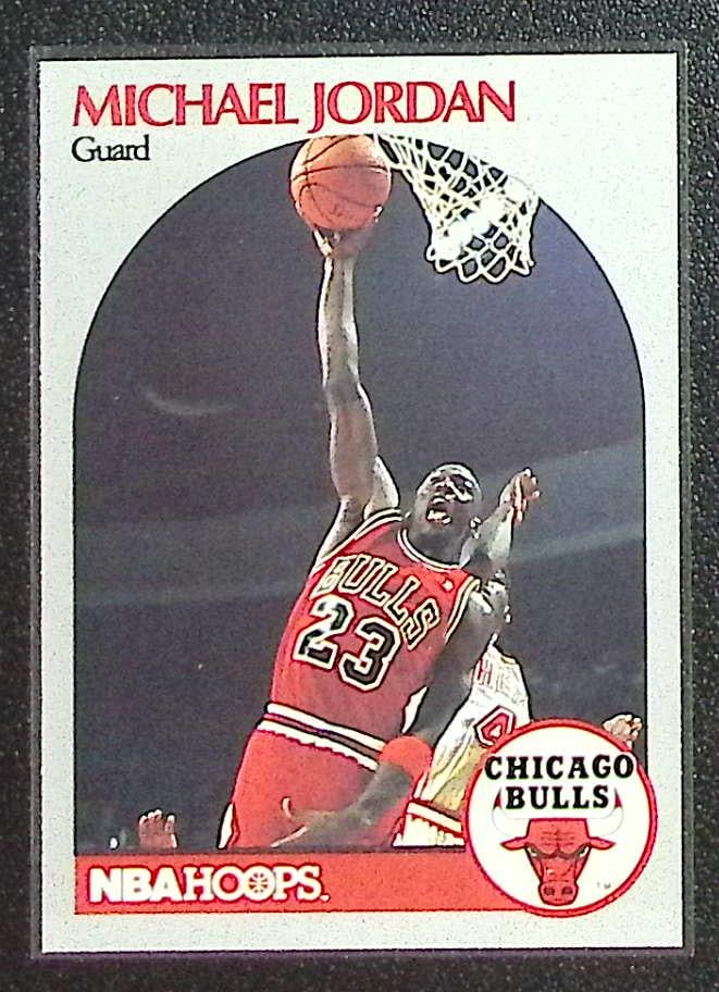 Michael Jordan 1990-91 NBA Hoops #65 Chicago Bulls (1 of 2)