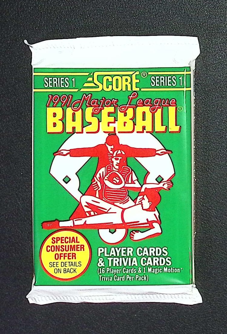 1991 Score Series 1 Vintage Baseball Card Retail Box Pack, Sports Cards: Score Valuable Vintage Rookie Baseball MLB Trading Cards, Old Sports Cards for Sale Near Me, Bo Breaker, Ken Griffey, Jr. Dream Team & Rifleman, Don Mattingly, World Series & Hall of Fame Players, Coo