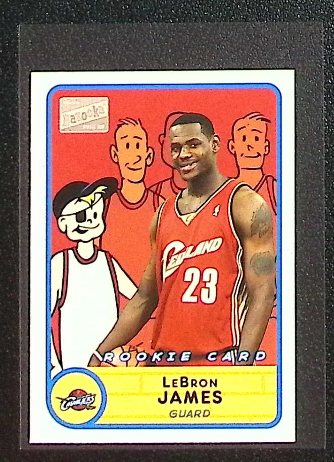 LeBron James Rookie Card Mini 2003 Topps Bazooka #276 Cleveland Cavaliers: Topps Basketball NBA Trading & Sports Cards, Sports Cards for Sale Near Me, Chrome, Refractor, SP, SSP, Valuable Auction Memorabilia Lots Sold On Line, NBA Championship & Hall of Fame Player Cards