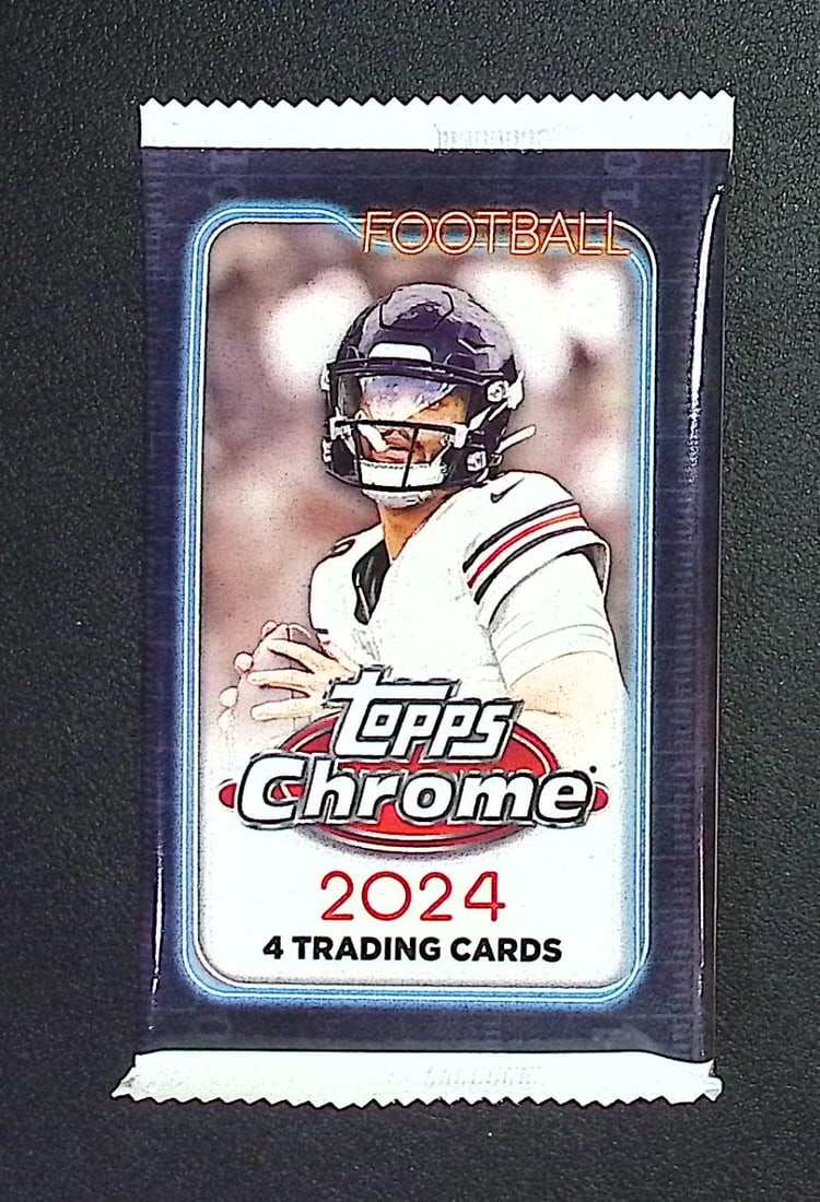 2024 Topps Chrome Football Cards BLASTER Box Pack Drake Maye, Jayden Daniels Rookie Card: Topps Football NFL Trading & Sports Cards, Rookie Cards in this Set Are Drake Maye Jayden Daniels, Bo Nix, JJ McCarthy, Marvin Harrison Jr, Refractors, Prism Refractors, X-Fractors, Sports Cards for S